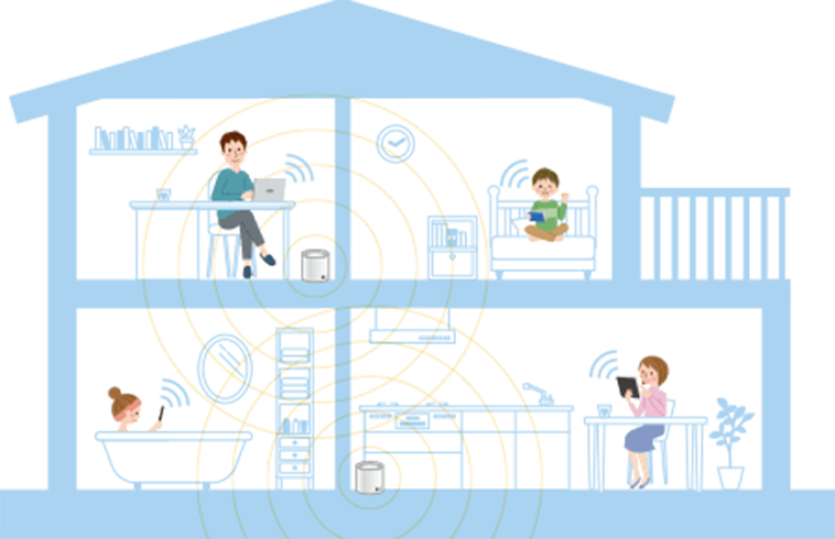 宅内のどこでもWi-Fiを使いたいなら「メッシュWi-Fi」